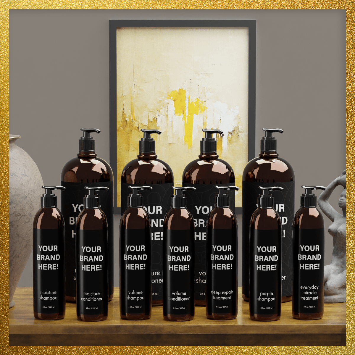Professional Collection - Genesis Private Label - Custom Branded Professional Haircare Products - Natural Ingredients -