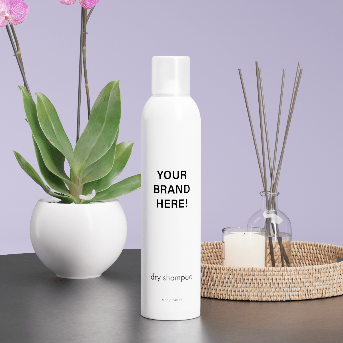 Dry Shampoo - 6 Pack - Genesis Private Label - Custom Branded Professional Haircare Products - Natural Ingredients - GNLDRYSHAM6Z