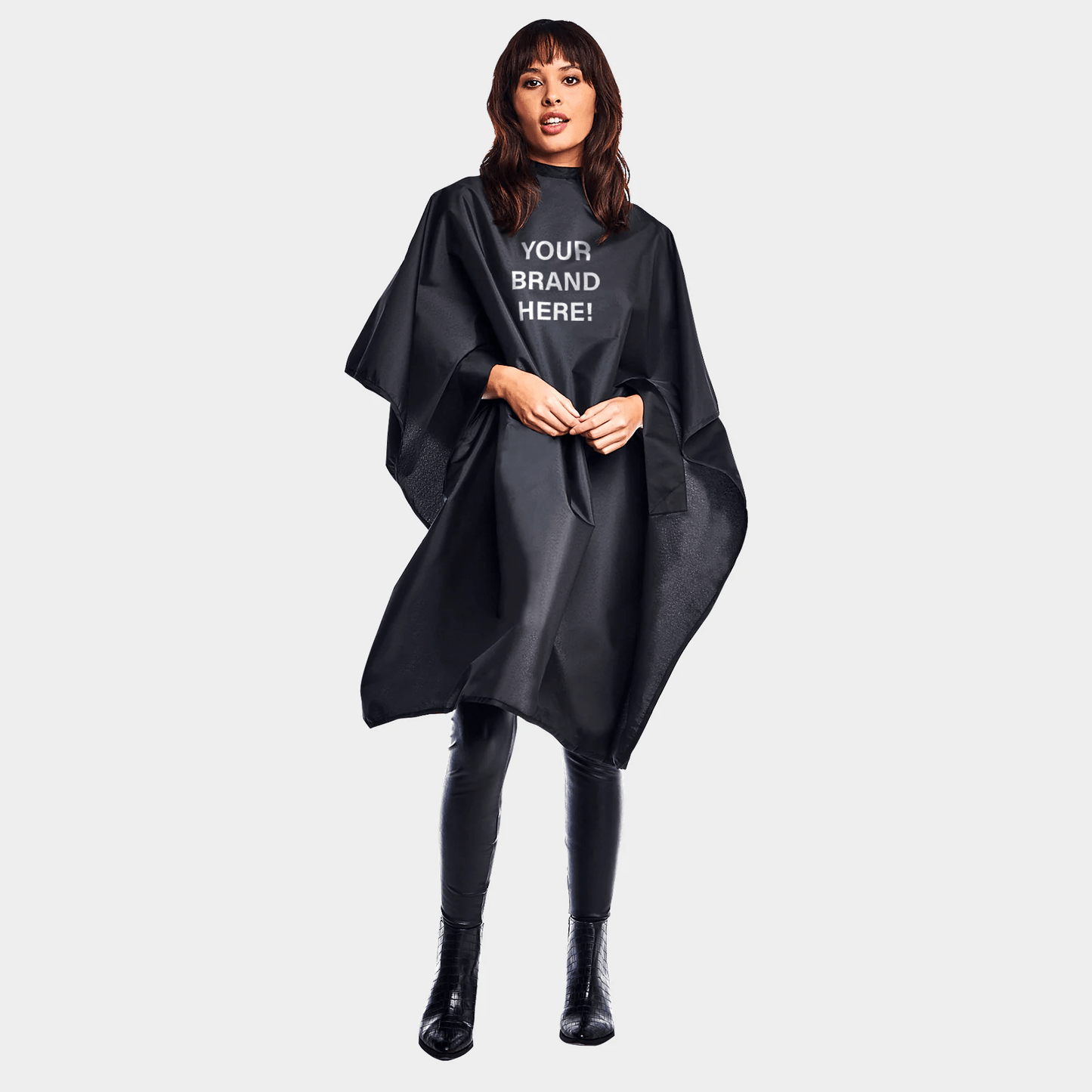Betty Dain Custom Branded Salon Capes - 6 Pack - Genesis Private Label - Custom Branded Professional Haircare Products - Natural Ingredients - 950 - BLK
