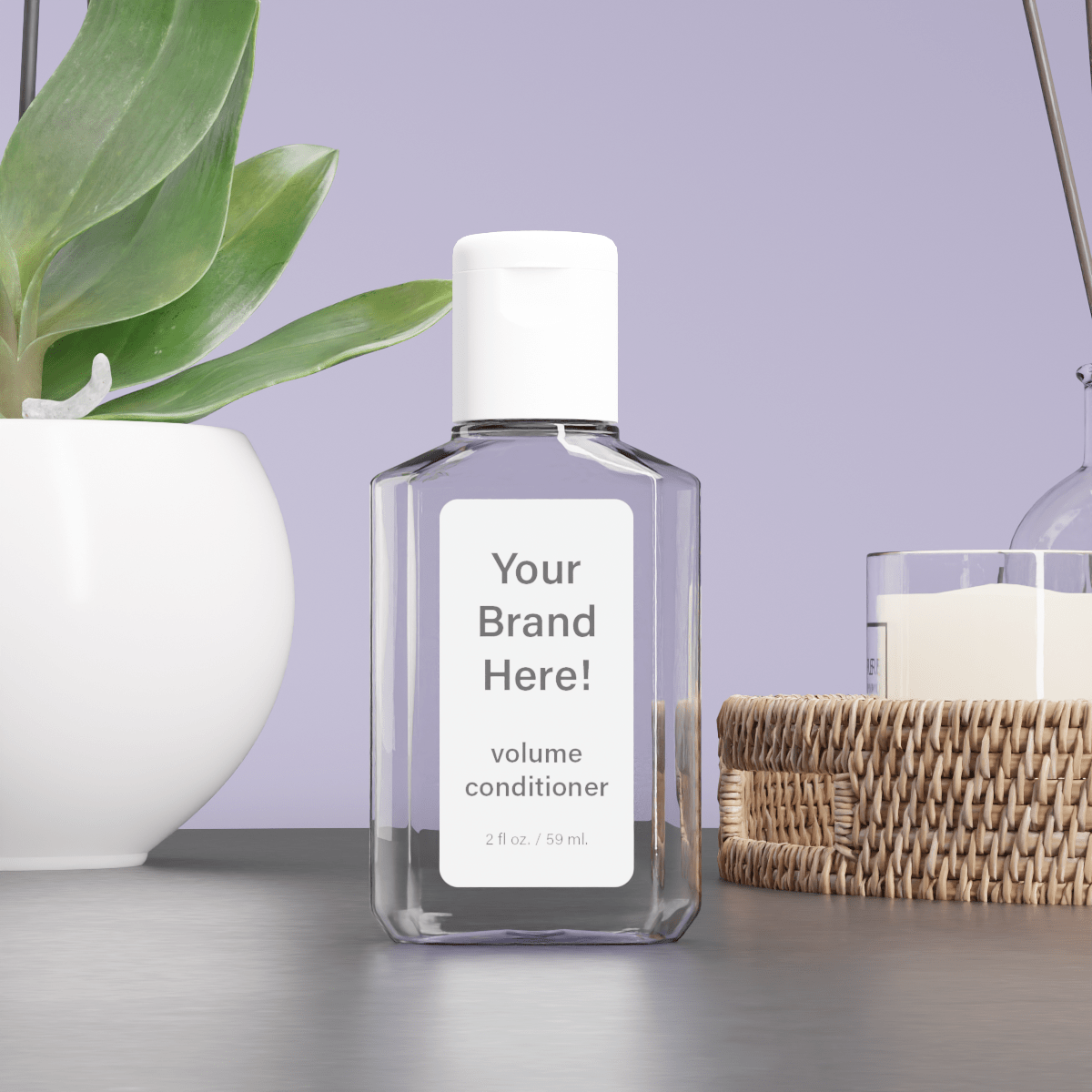 2 oz. Sample Bottles - 50 Pack - Genesis Private Label - Custom Branded Professional Haircare Products - Natural Ingredients - GNLMPSBC2Z - 6