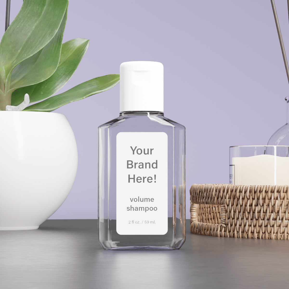 2 oz. Sample Bottles - 50 Pack - Genesis Private Label - Custom Branded Professional Haircare Products - Natural Ingredients - GNLMPSBC2Z - 5