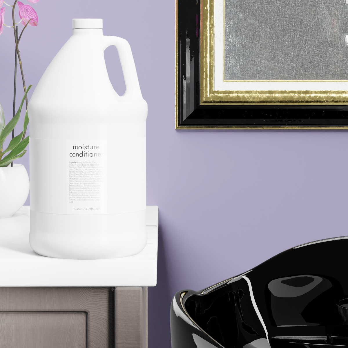 INSTANT REWARD | Moisture Conditioner Gallon - Genesis Private Label - Custom Branded Professional Haircare Products - Natural Ingredients - GNLMCGPDEC2022