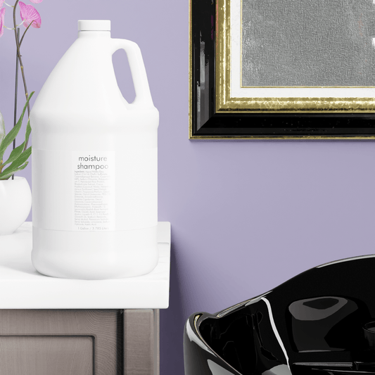 Moisture Shampoo Gallon (partner) - Genesis Private Label - Custom Branded Professional Haircare Products - Natural Ingredients - GNLMSGPDEC2022