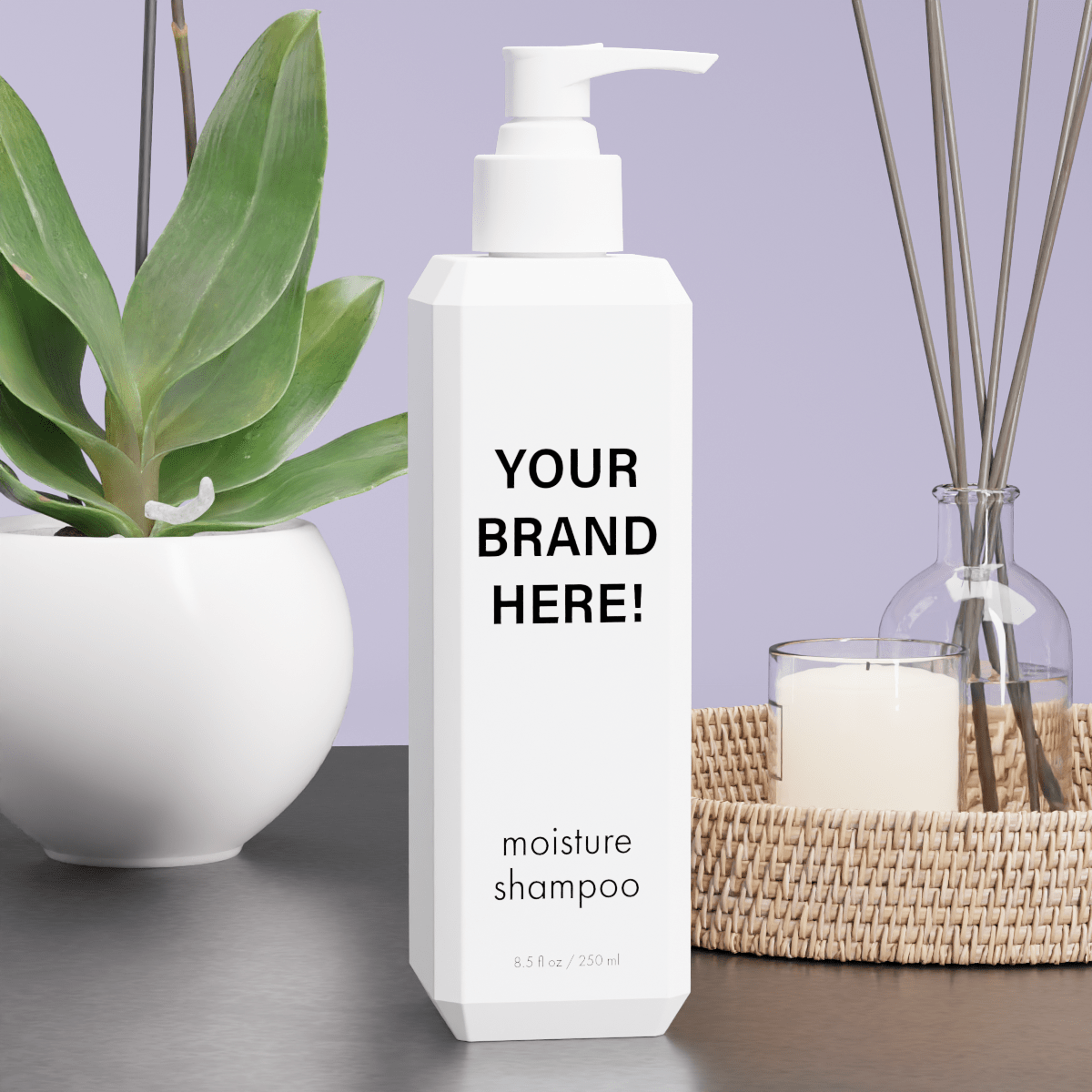 Moisture Shampoo (retail size) - 6 Pack - Genesis Private Label - Custom Branded Professional Haircare Products - Natural Ingredients - GNLSHMOST08Z