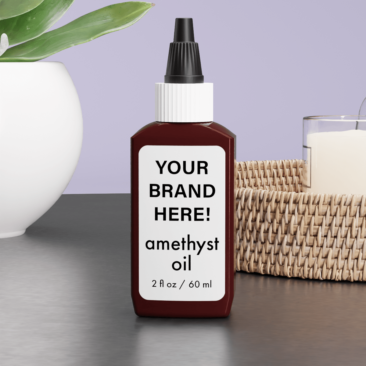 Amethyst Oil - 6 Pack - Genesis Private Label - Custom Branded Professional Haircare Products - Natural Ingredients - GNLCOAMOL02Z