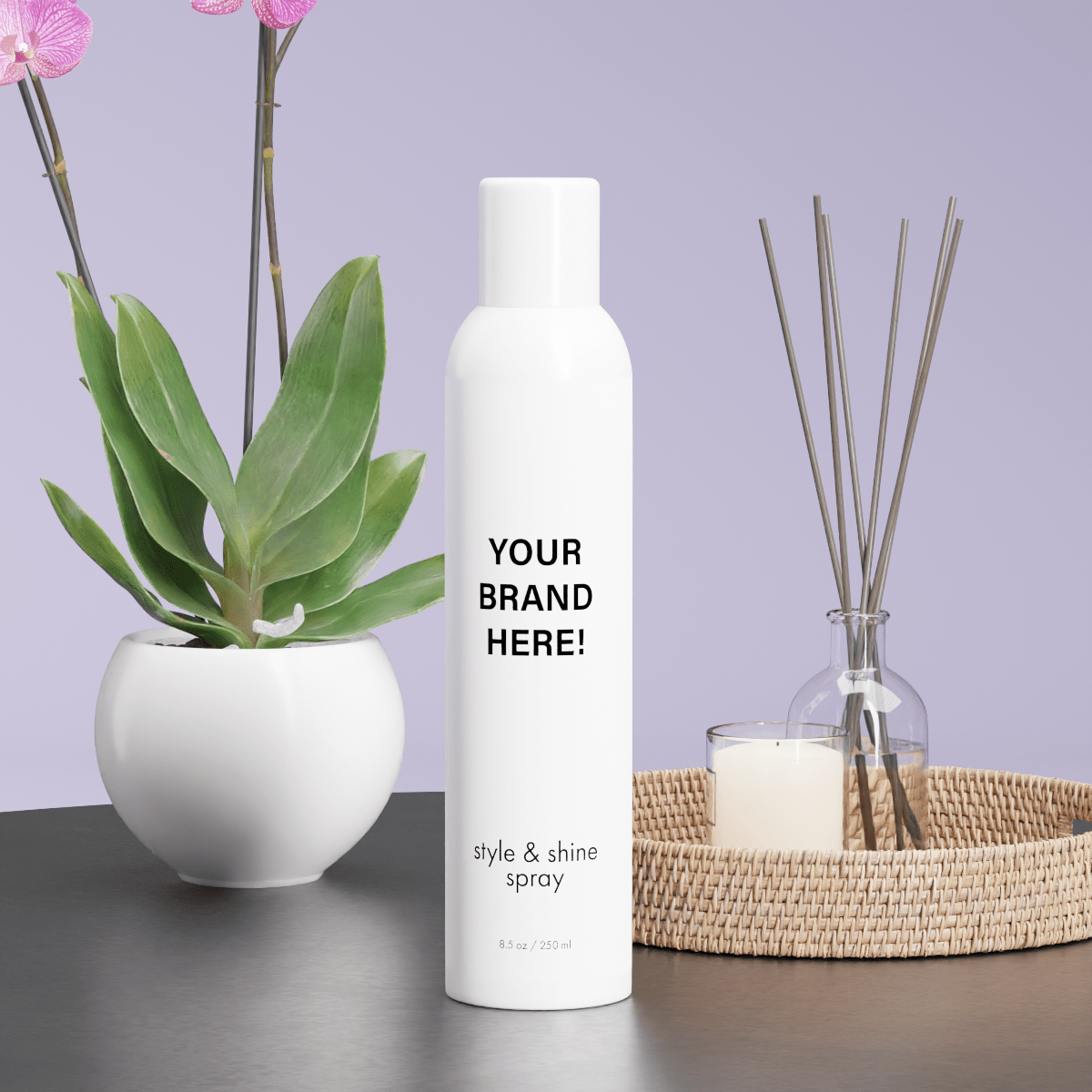 Style & Shine Spray - 6 Pack - Genesis Private Label - Custom Branded Professional Haircare Products - Natural Ingredients - GNLHASTYL08Z