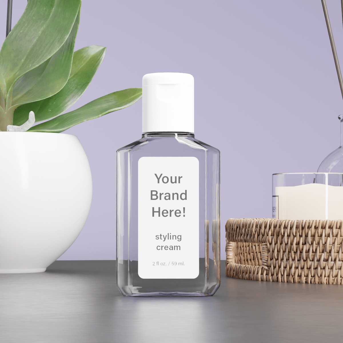 2 oz. Sample Bottles - 50 Pack - Genesis Private Label - Custom Branded Professional Haircare Products - Natural Ingredients - GNLMPSBC2Z - 10