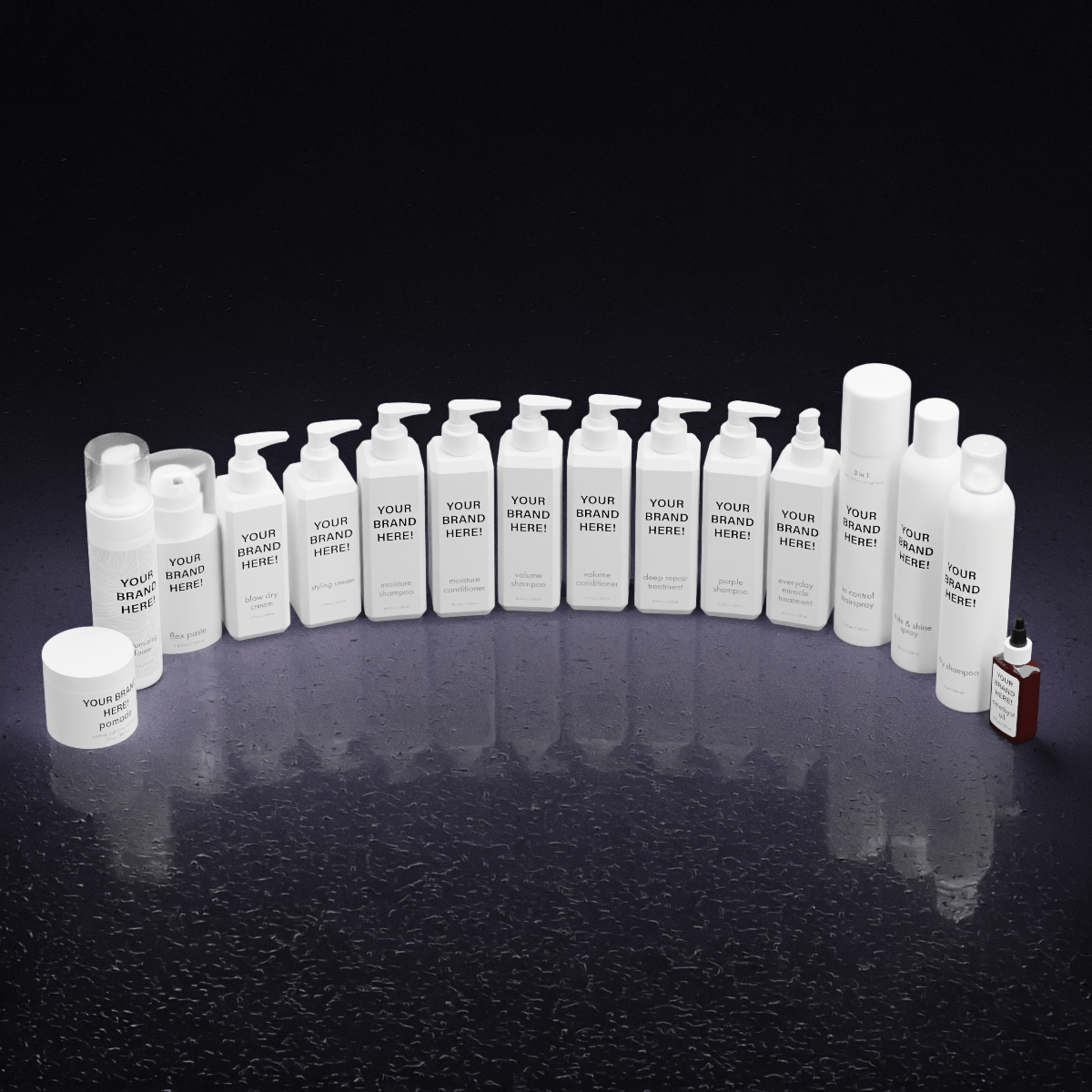 Sample Kit - Destroy The Hairdresser - Genesis Private Label - Custom Branded Professional Haircare Products - Natural Ingredients - GNLAASKITDL