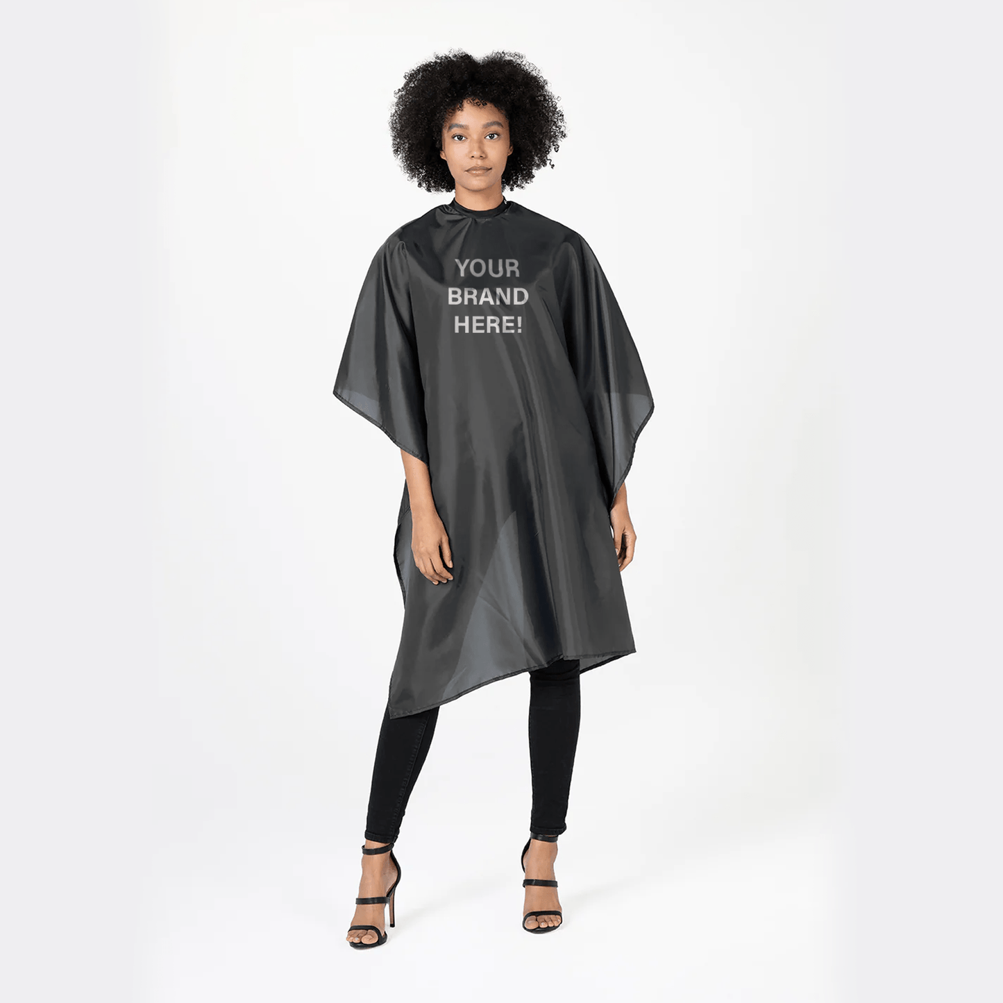 Betty Dain Custom Branded Salon Capes - 6 Pack - Genesis Private Label - Custom Branded Professional Haircare Products - Natural Ingredients - 199S - BLK