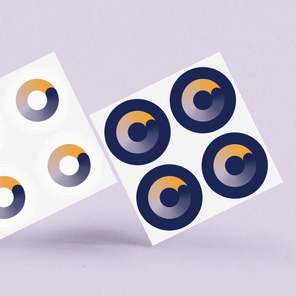 Circle Stickers - Genesis Private Label - Custom Branded Professional Haircare Products - Natural Ingredients - circle - sticker - vp