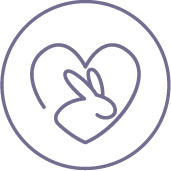 Cruelty free icon for Genesis private label hair care sold in Los Angeles salons