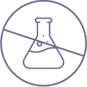 No harsh chemicals icon for Los Angeles private label shampoo and conditioner